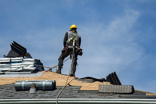 Professional Gutter Installation technician working in Mount Hermon, CA